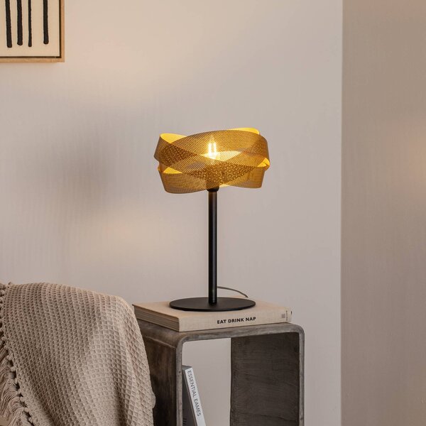 Lampada da tavolo Tornado Domiluce, Ottone / Oro, Soggiorno / Sala da pranzo, Metallo, Moderno, Lampada da tavolo