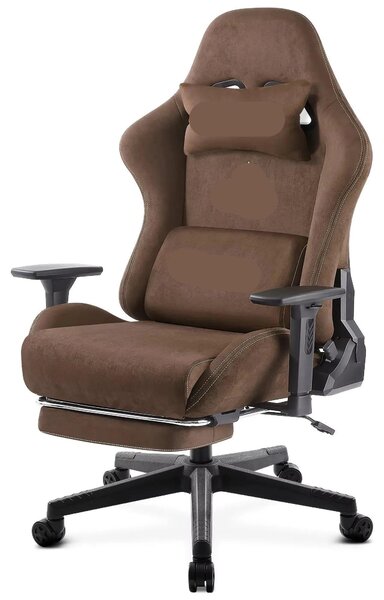 Gamestoel - Sedia da ufficio ergonomica - Sedia confortevole - Sedia da ufficio con poggiapiedi