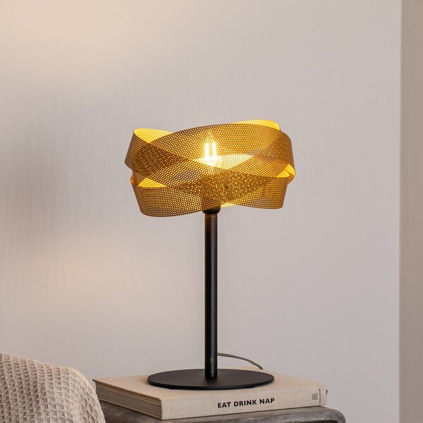 Lampada da tavolo Tornado Domiluce, Ottone / Oro, Soggiorno / Sala da pranzo, Metallo, Moderno, Lampada da tavolo