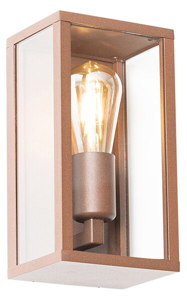 Lampada da parete smart marrone ruggine 26 cm IP44 incl. WiFi ST64 - Charlois