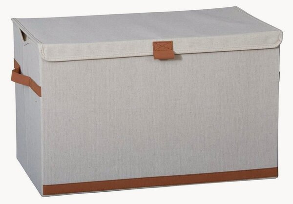 Scatola in lino Premium con coperchio Natur