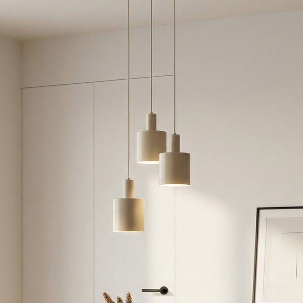 Lampada a sospensione Ovelia Lindby, dimmerabile, Crema / Ambra, Cucina, Metallo, Moderno, Lampada a sospensione