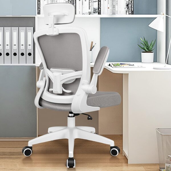 Sedia ergonomica da ufficio - Sedia da ufficio - Sedia da lavoro - Sedia girevole - Sgabello da scrivania - Supporto lombare regolabile