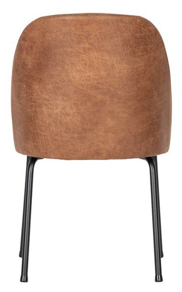 Sedie da pranzo in set marrone cognac in imbottito 2 pz Vogue – WOOOD