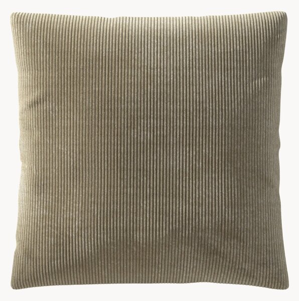 Cuscino grande in velluto a coste Vetsak, 60 x 60 cm