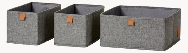 Set di 3 scatole in lino Love It Store It