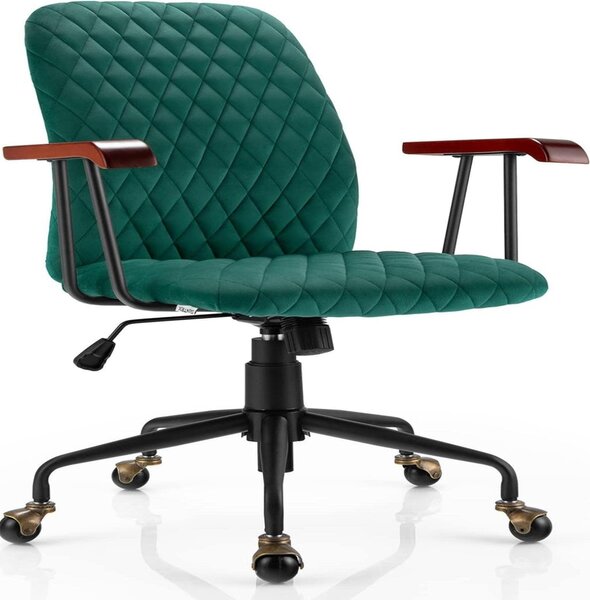Sedia da ufficio - Poltrona girevole - Sedia per ufficio - Sedia da gaming - Sedia ergonomica - Rivestimento in velluto