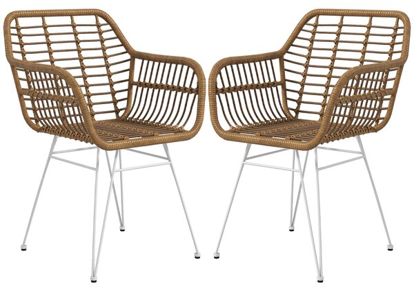 Sedia a secchiello - Sedia da pranzo - Sedia in plastica - Set di sedie - Sedia da cucina - Stile boho - 56x60x79 cm