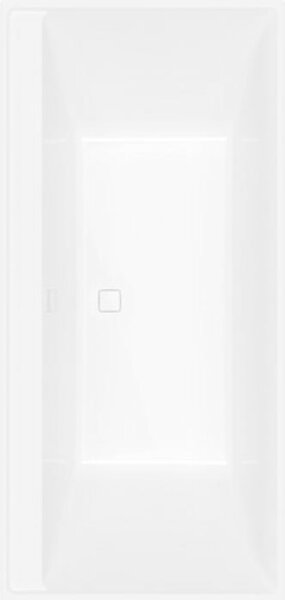 V&B vasca rettangolare Collaro Duo 190x90cm, versione da incasso cromo, bianco