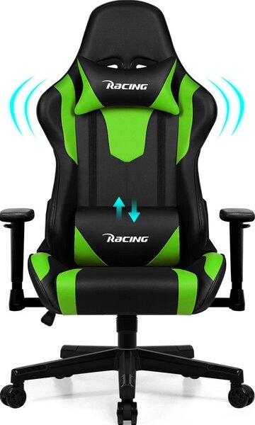 Sedia da gaming - Sedia da ufficio - Sedia imbottita - Sedia da gaming - Sedia da ufficio - Ergonomica con poggiapiedi