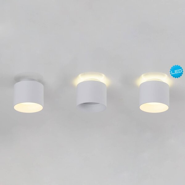 Näve Plafoniera a LED Trimes, dimmerabile, Bianco / Opale, Soggiorno / Sala da pranzo, Plastica, Plafoniera LED