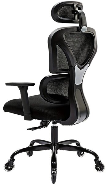 Sedia ergonomica da ufficio - Sedia girevole da ufficio - Sedia per ufficio - Sedia da lavoro - Sedia da gaming - Nera