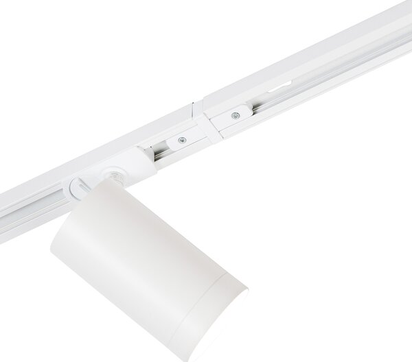 Sistema di illuminazione a binario moderno con 5 faretti bianchi monofase GU10 70mm - Iconic Jeana Luxe