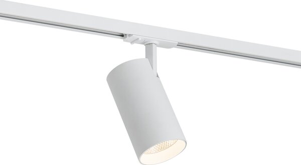 Faretto moderno bianco per sistema di illuminazione a binario monofase con LED incluso - Iconic Mark
