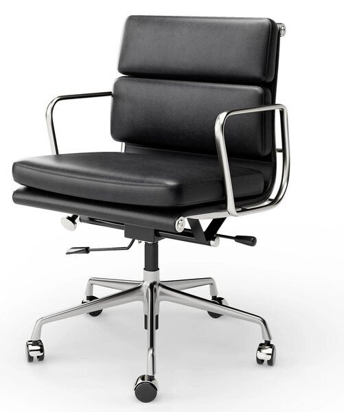 Sedia da ufficio - Sedia per ufficio - Sedia da lavoro - Sedia girevole - Sedia per reception - Altezza regolabile - Rivestimento effetto pelle