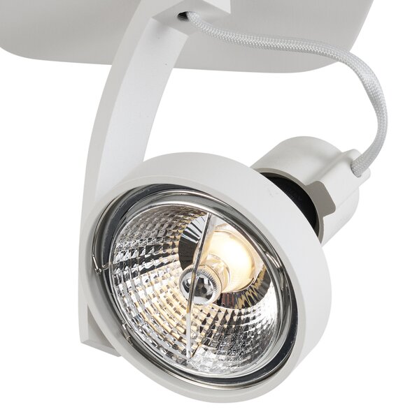 Faretto da soffitto di design bianco GU10 70mm ruotabile e inclinabile - Vo