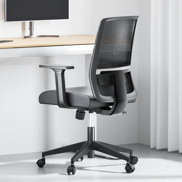 Sedia ergonomica da ufficio - Sedia da lavoro confortevole - Sedia per ufficio - Sedia girevole - Sedia da ufficio con supporto lombare