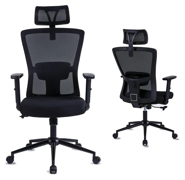 Sedia da ufficio - Sedia ergonomica - Sedia girevole - Sedia per ufficio - Poggiatesta regolabile