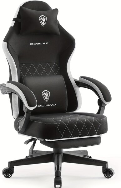 Sedia da gaming - Sedia da ufficio - Sedia da gaming ergonomica - Con poggiapiedi regolabile