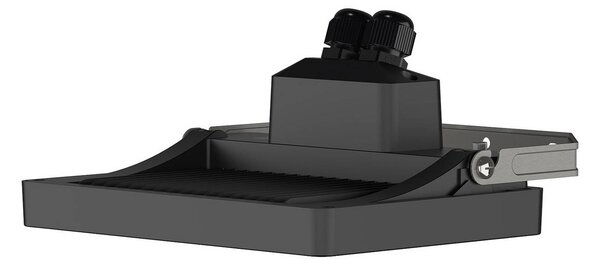 Theben Faretto LED da esterno theLeda B30 dual, nero, IP65, Nero, Alluminio, Lampada LED da esterni