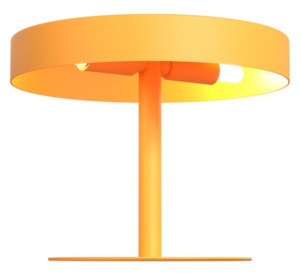 Lampade Da Scrivania Minimal Poseidone Acciaio Arancione 2 Luci G9 Ip20