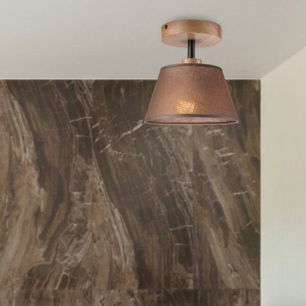 Brilagi - LED Lampadario a plafone ANTHONY 1xE14/60W/230V quercia/marrone