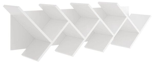 FMD Mensola a Muro Design Geometrico Bianca