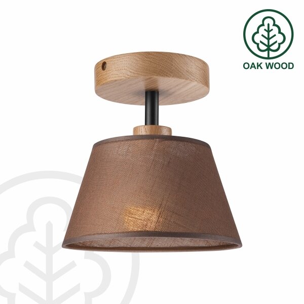 Brilagi - LED Lampadario a plafone ANTHONY 1xE14/60W/230V quercia/marrone