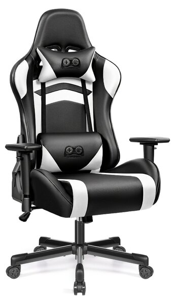 Sedia da gaming - Sedia per videogiochi - Sedia da gioco - Sedia da ufficio - Sedia da corsa - Design ergonomico - Rivestimento in ecopelle