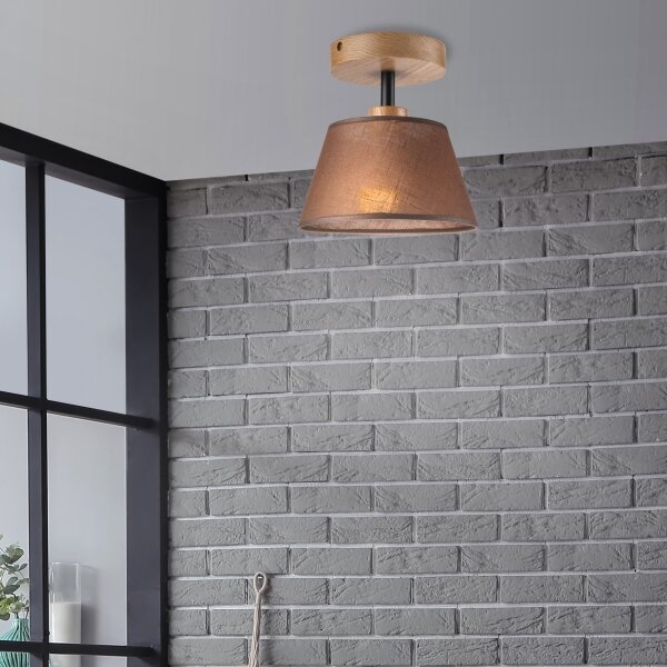 Brilagi - LED Lampadario a plafone ANTHONY 1xE14/60W/230V quercia/marrone