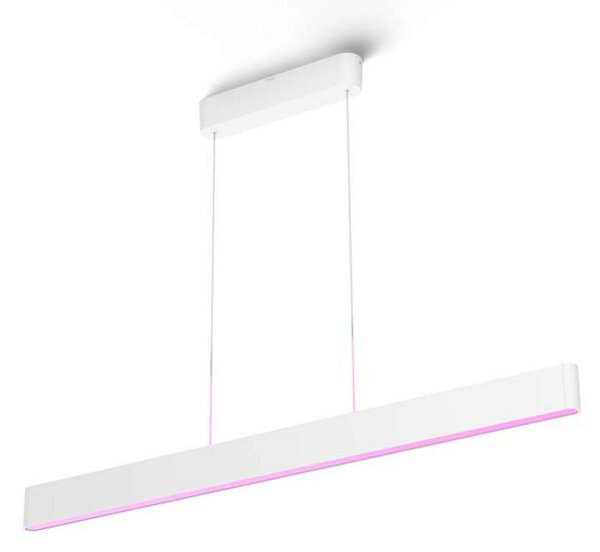 Lampada a sospensione Philips Hue, dimmerabile, Bianco, Sala da pranzo, Metallo