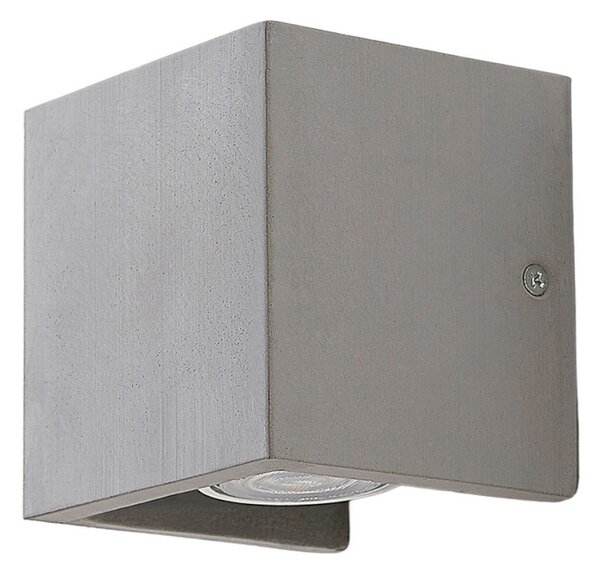 Applique da parete Lindby, Gerda, dimmerabile, Grigio, Corridoio, Cemento, Moderno