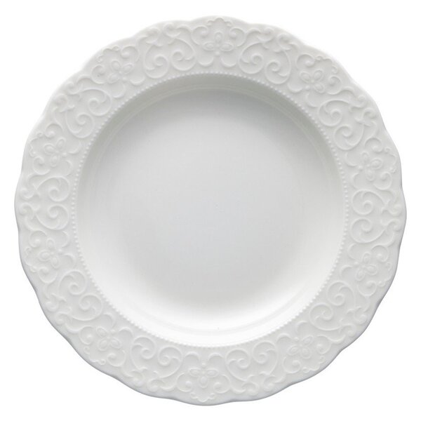 Piatto profondo in porcellana bianca ø 22 cm Gran Gala - Brandani