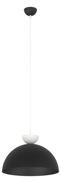 Lampadario Minimal Efesto Acciaio Nero Bianco 1 Luce Gx53