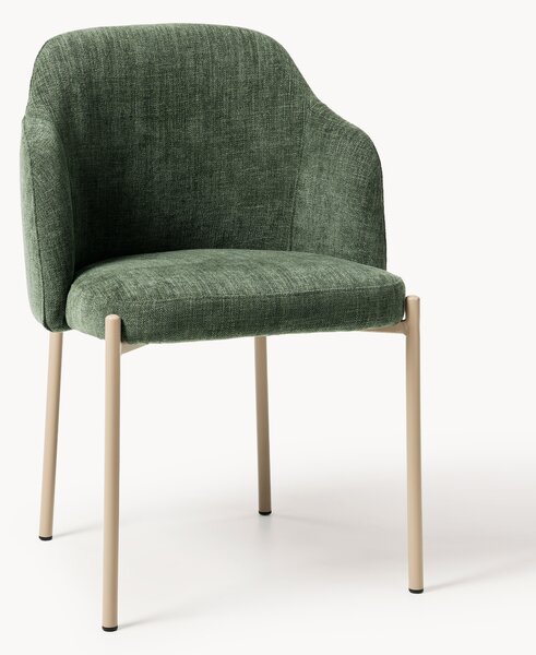 Sedia imbottita con braccioli Felicia