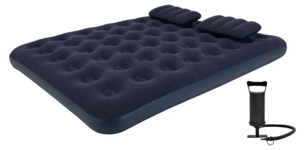 Lettino da campeggio Avenli "Easy Camp", letto gonfiabile 203 x 152 x 22 cm, materasso ad aria per 2 persone, materasso da campeggio con cuscino e pompa ad aria inclusi