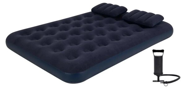 Lettino da campeggio Avenli "Easy Camp", letto gonfiabile 191 x 137 x 22 cm, materasso ad aria per 2 persone, materasso da campeggio con cuscino e pompa ad aria inclusi