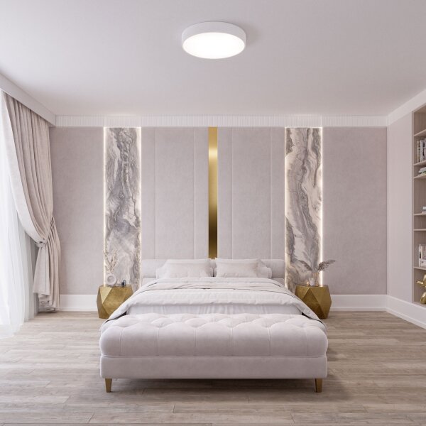 Brilagi - Plafoniera LED RGBW dimmerabile CLARE 4xE27/9W/230V Wi-Fi bianca