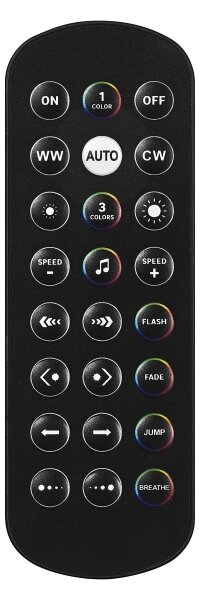 Osram - Lampada da tavolo LED RGBW dimmerabile SMART+ MAGIC LED/7,5W/230V nera Wi-Fi + telecomando
