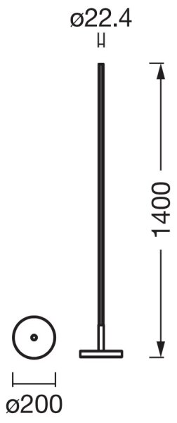 Osram - Lampada da terra LED RGBW dimmerabile SMART+ MAGIC LED/11,5W/230V argento Wi-Fi+telecomando