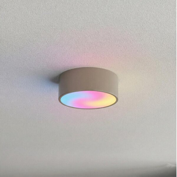 Brilagi-LED RGBW Plafoniera da bagno dimmerabile CLARE 1xE27/9W/230V IP54 Wi-Fi beige