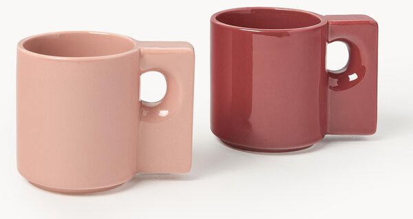 Set di 2 tazze in porcellana Keira