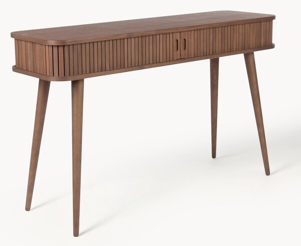 Consolle in legno con ante scorrevoli e frontale scanalato Barbier