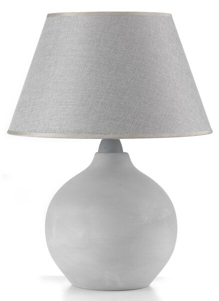 Lampada da tavolo Sfera alta 53 cm, cemento/grigio