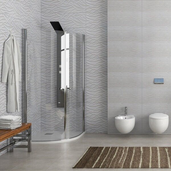 Kamalu box doccia semicircolare 90x90 battenti con apertura totale | ks800k