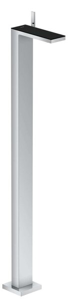 Axor MyEdition - Miscelatore a pavimento con uscita lavabo Push-Open, cromo/vetro nero 47040600