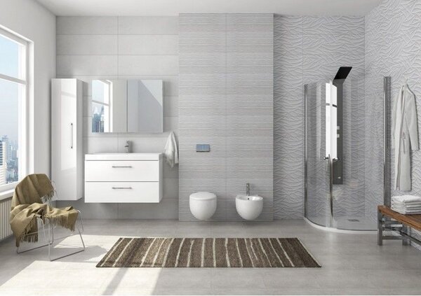 Kamalu box doccia semicircolare 90x90 battenti con apertura totale | ks800k