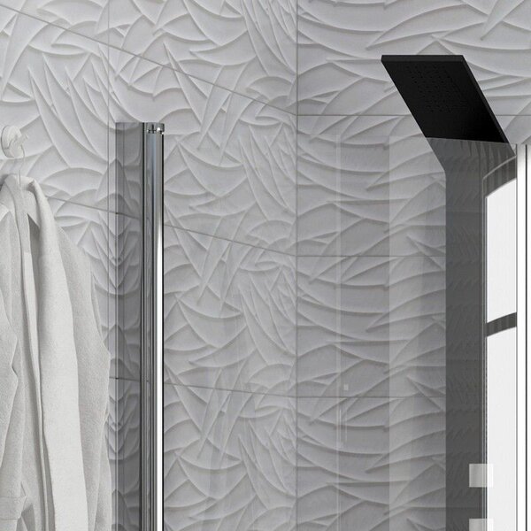 Kamalu box doccia semicircolare 90x90 battenti con apertura totale | ks800k