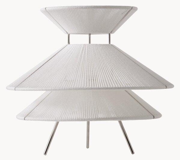 Lampada da tavolo in lino con luce regolabile Kiku