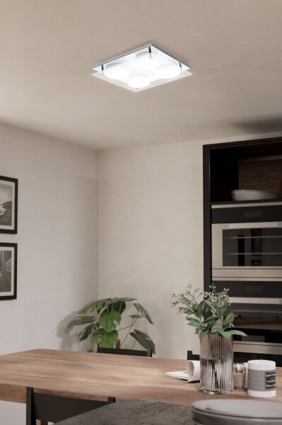 Eglo 75329 - Plafoniera LED ABIOLA 4xLED/6W/230V cromo lucido